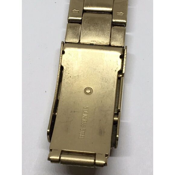 Authentic Fossil Watch Parts Links Case Band 18mm Stainless Steel Gold A673 - Picture 6 of 10